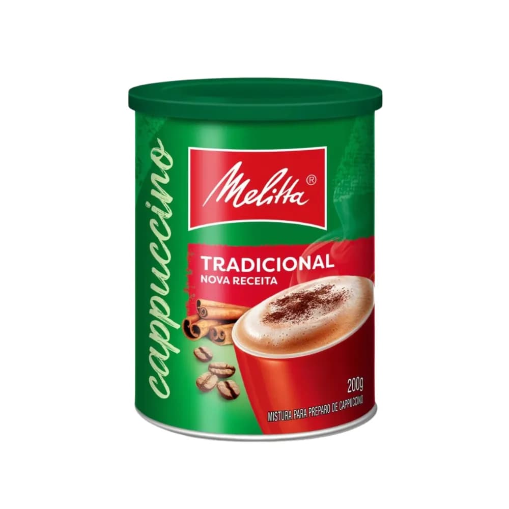 Cappuccino soluvel tradicional melitta 200g