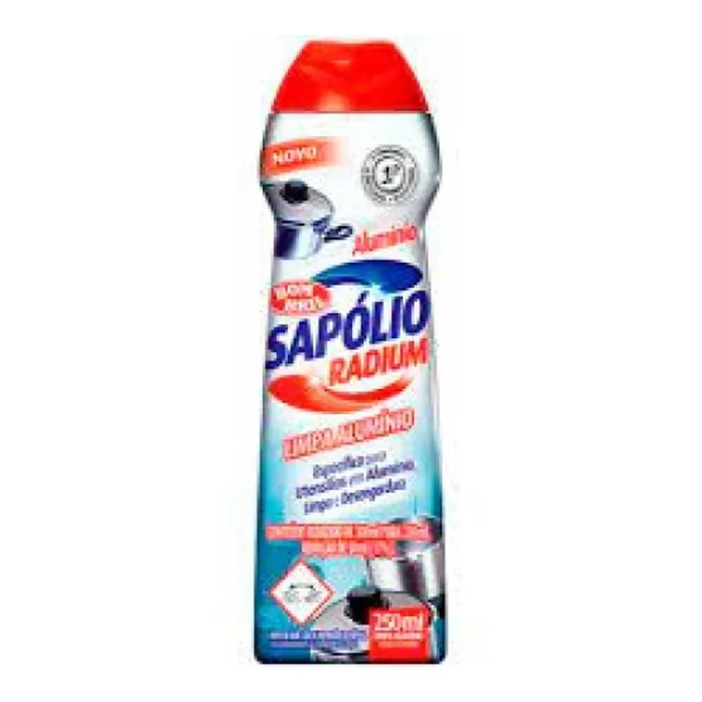 Sapolio cremoso radium aluminio embalagem 250ml