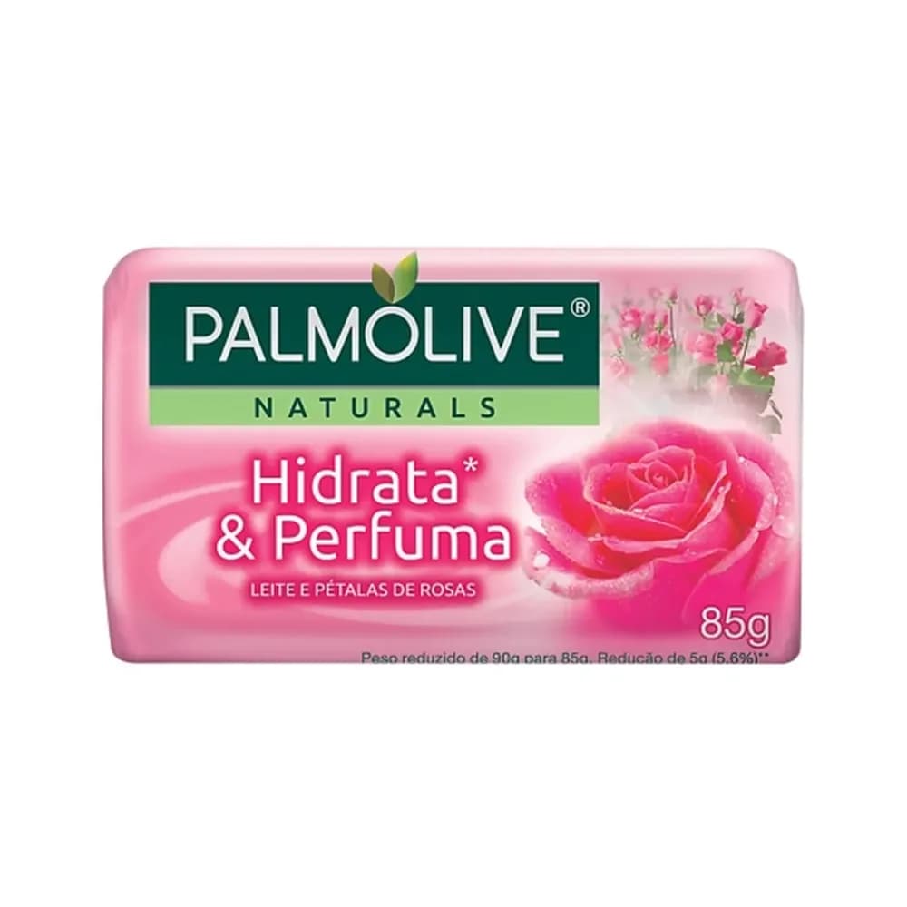 Sabonete cremosa leite e petalas de rosa palmolive 85g
