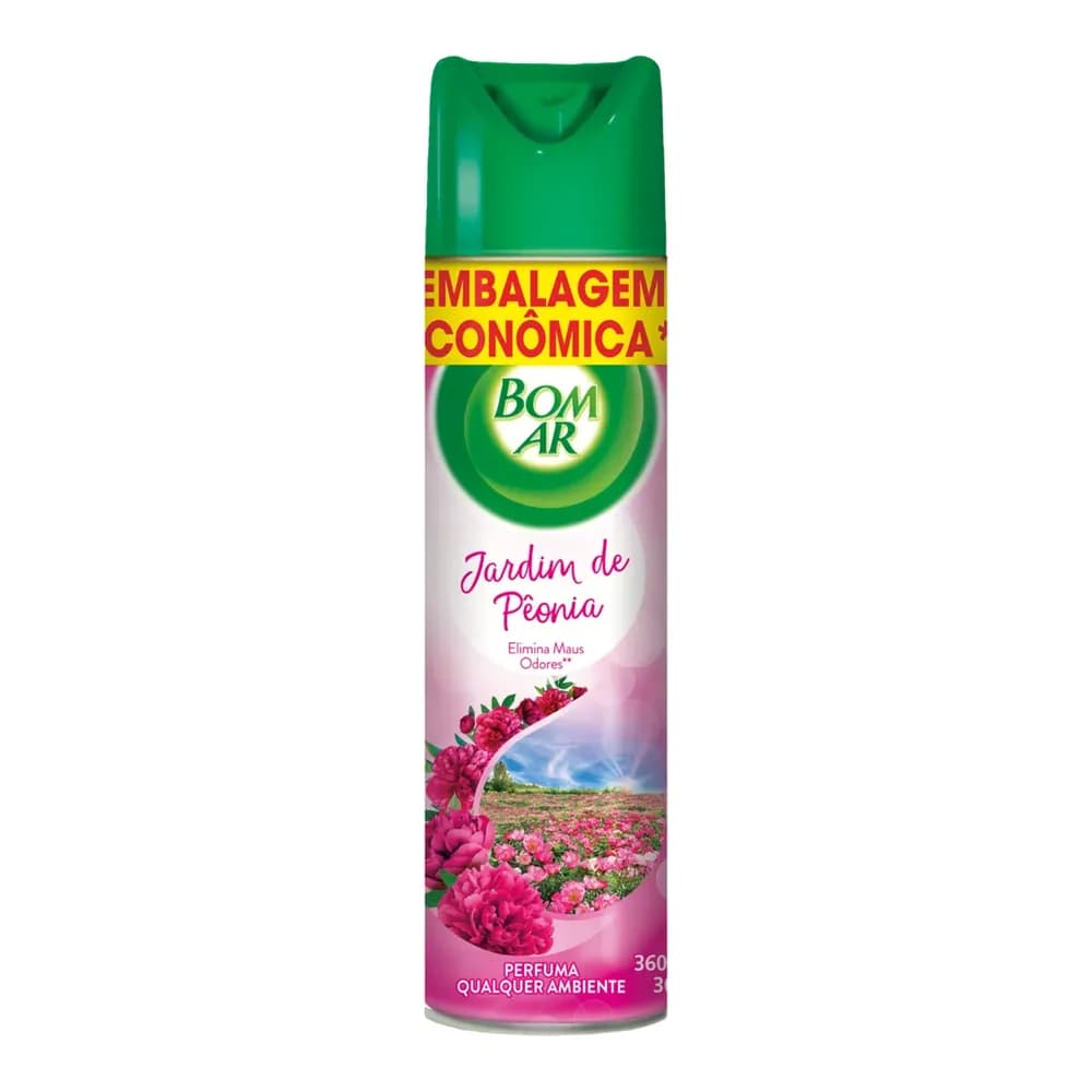 Neutralizador de odores jardim de peonia embalagem economica bom ar air wick 360ml