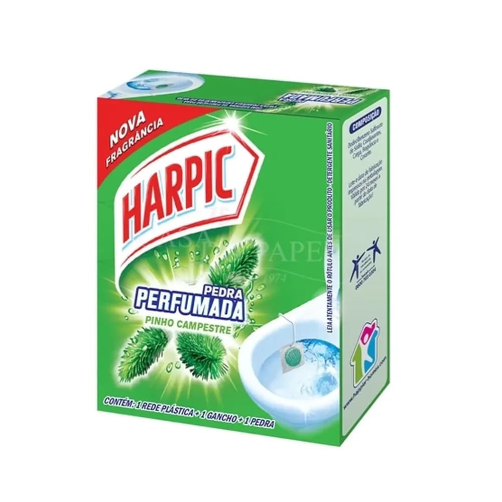 Detergente sanitario em pedra bosque de pinho harpic 20g