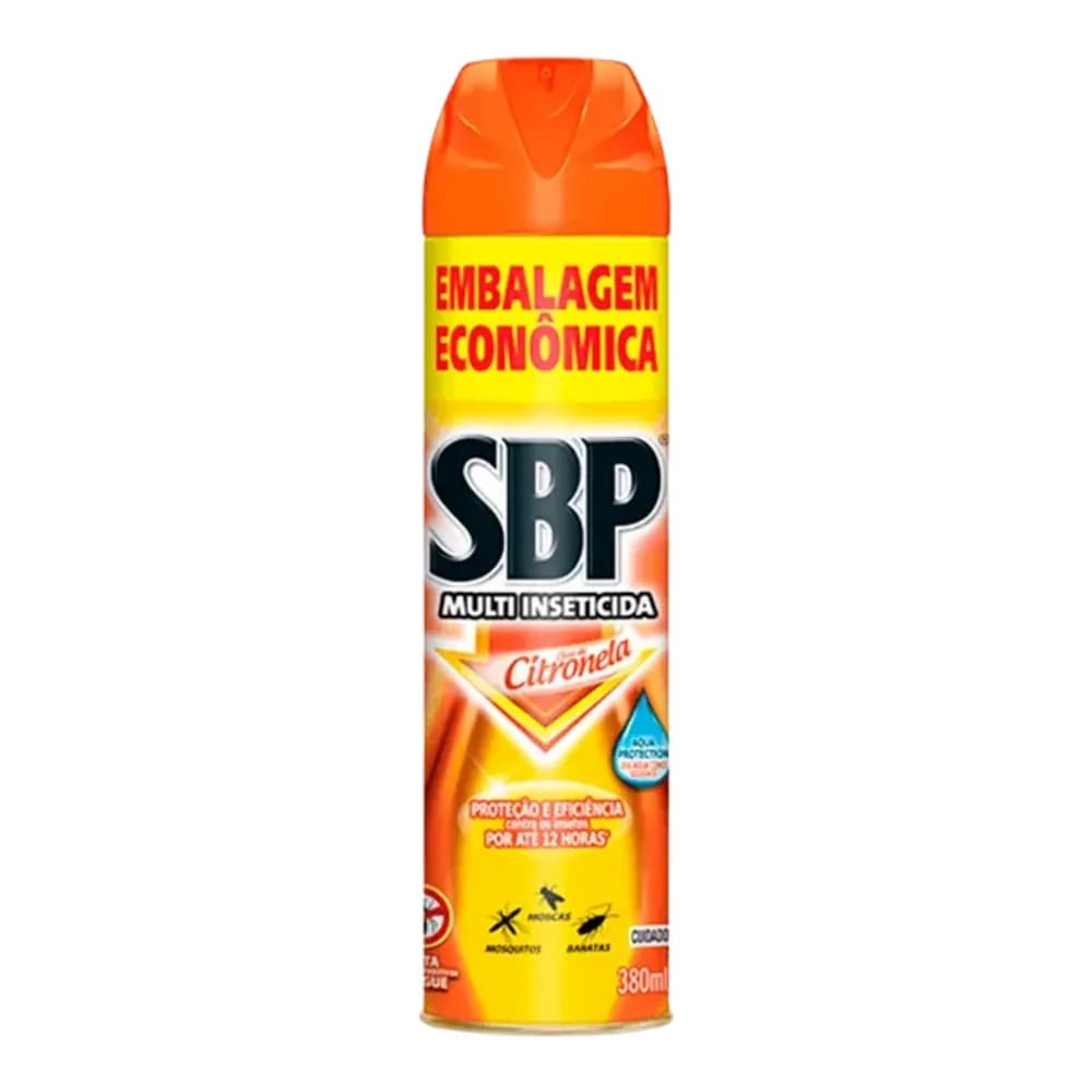 Inseticida aerossol oleo de citronela sbp multi 380ml embalagem economica