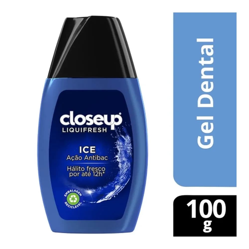 Gel dental liquifresh ice close up 100g