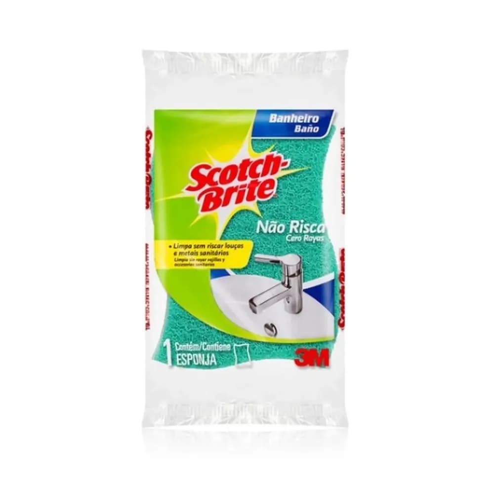 Esponja nao risca banheiro scotch brite 3un