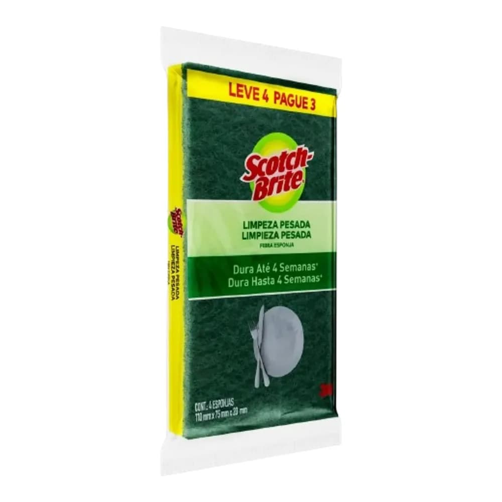 Esponja de limpeza scotch-brite multiuso l4p3