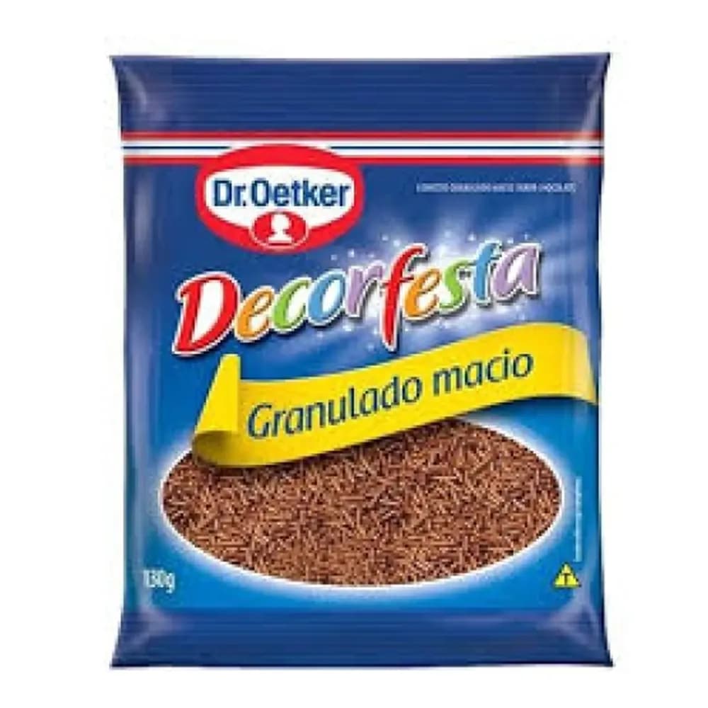 Confeitos chocolate granulado macio dr.oetker 130g