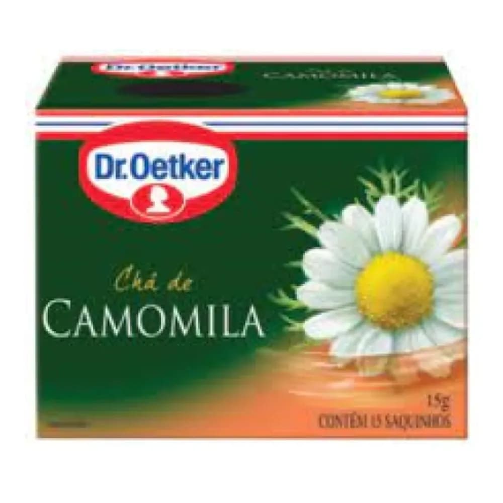 Cha de camomila dr. oetker 15g caixa com 15un