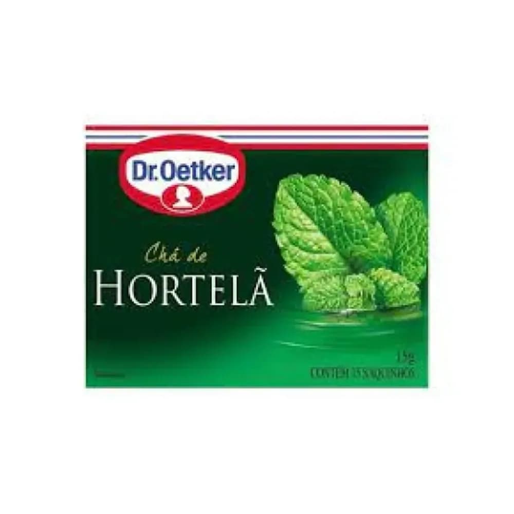 Cha de hortela dr oetker caixa 15 un 15g