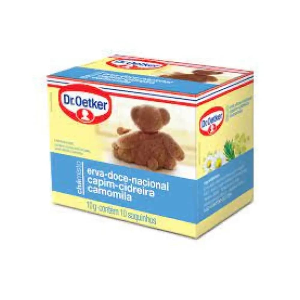 Cha misto doce carinho dr oetker embalagem 10g