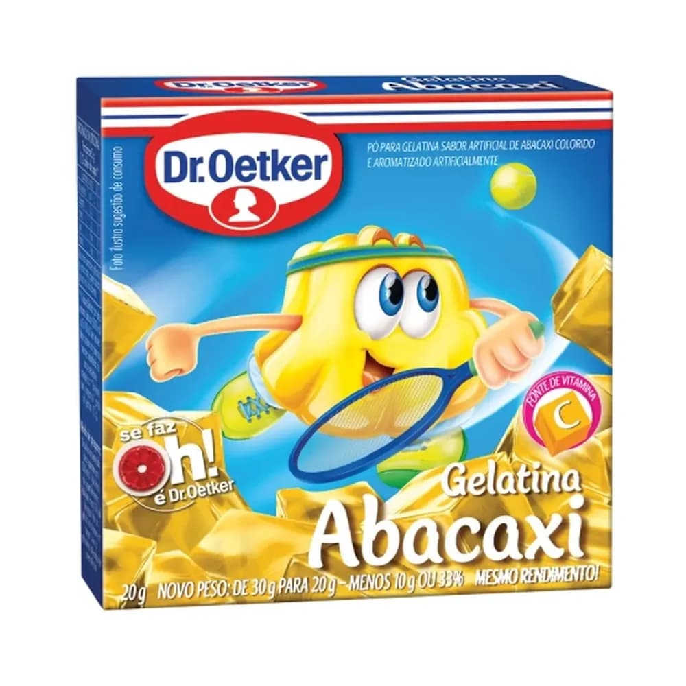 Gelatina em po oetker 20g abacaxi