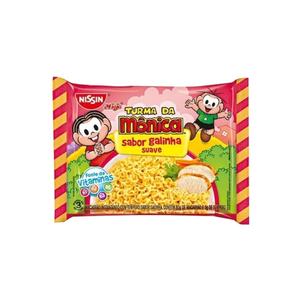 Miojo lamen suave sabor galinha nissin 85g