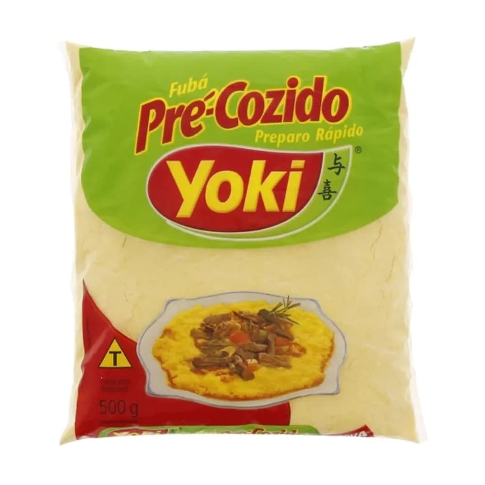 Fuba de milho pre-cozido yoki pacote 500g