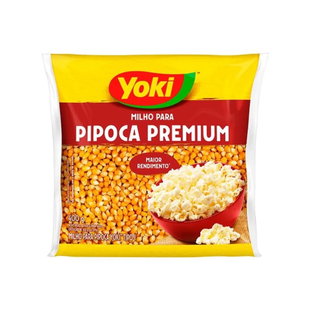 Milho para pipoca tipo 1 yoki premium pacote 400g