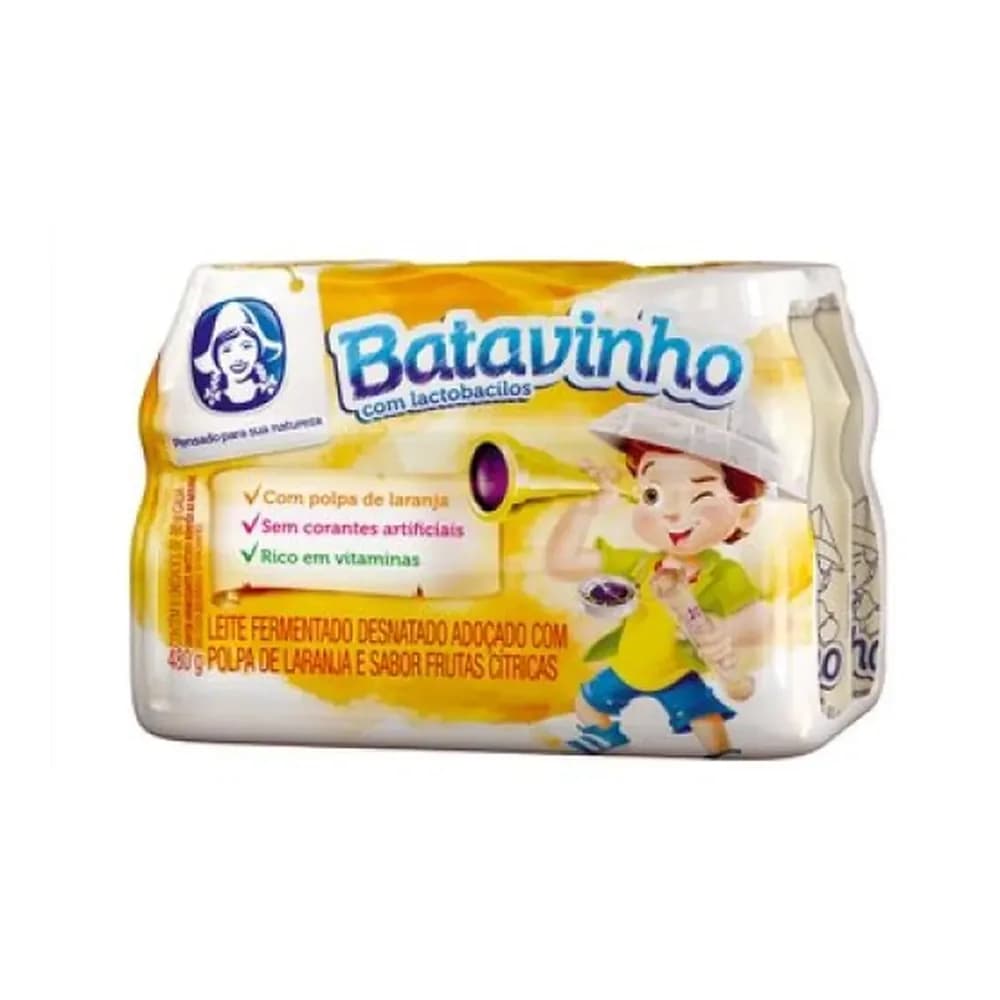 Leite fermentado batavinho 450g 6un
