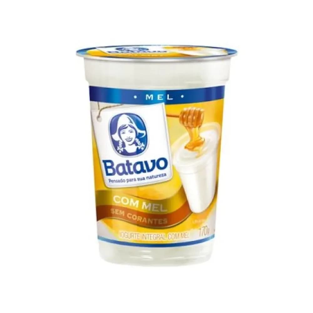 Iogurte natural batavo mel 170g