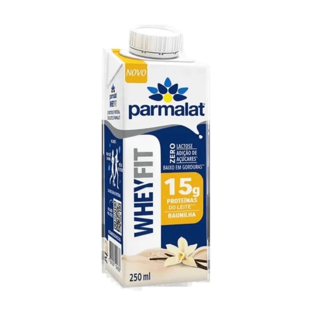 Bebida lactea uht baunilha zero lactose wheyfit parmalat 250ml