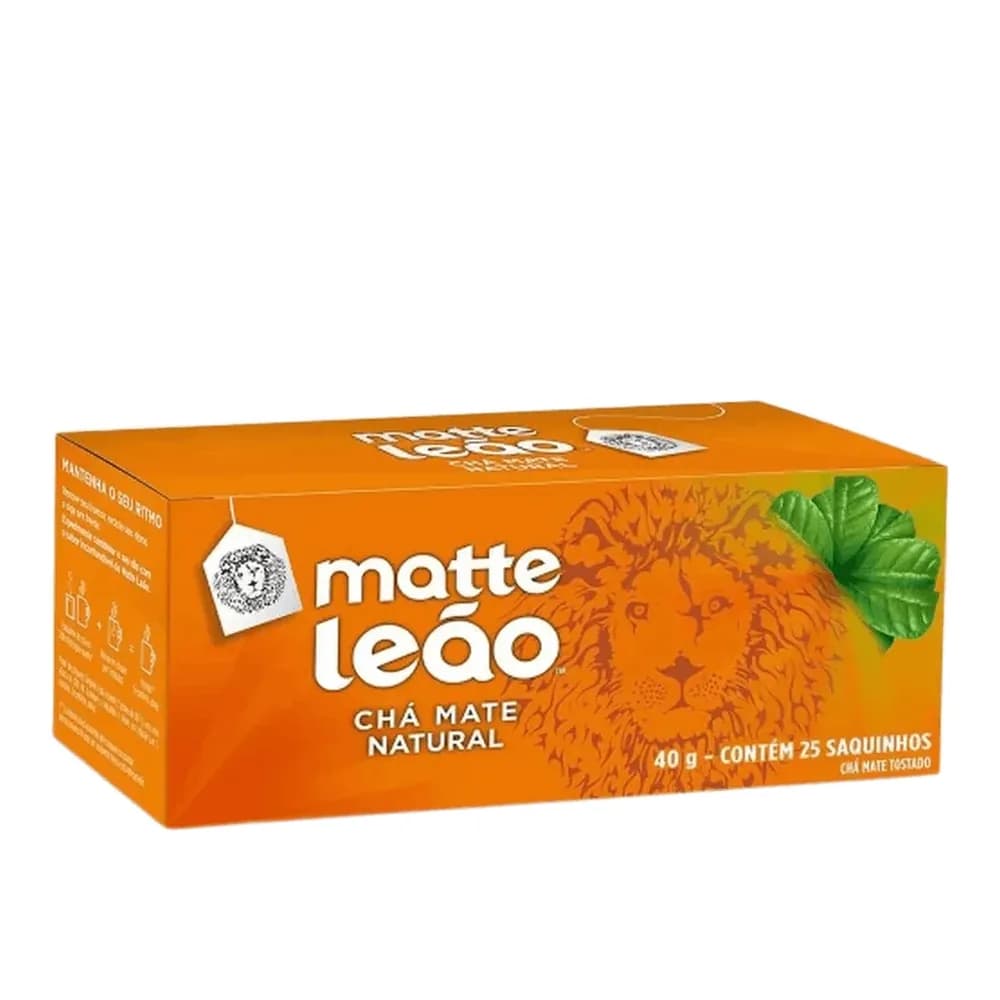 Cha mate natural leao 40g com 25un