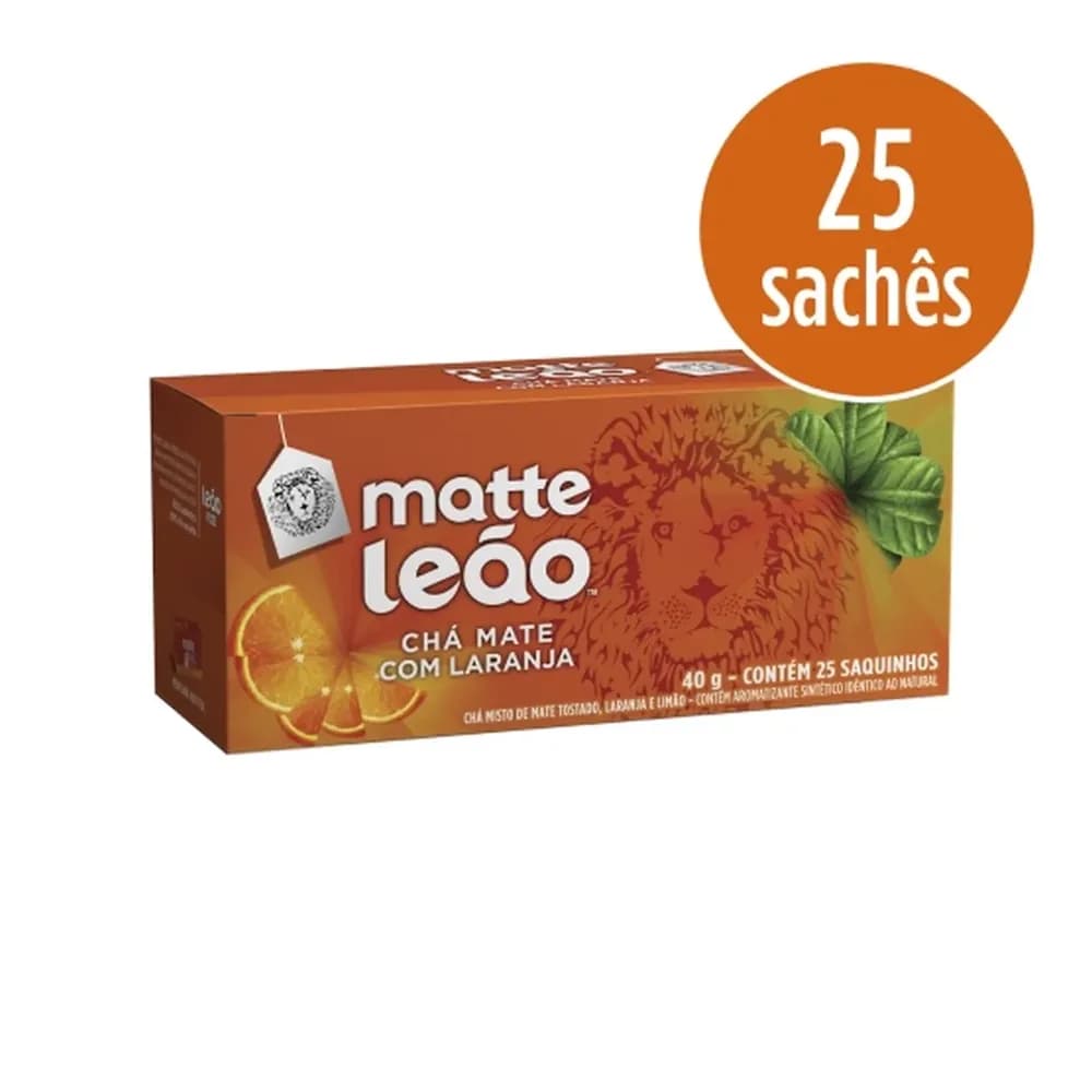 Cha matte leao laranja sache 25un