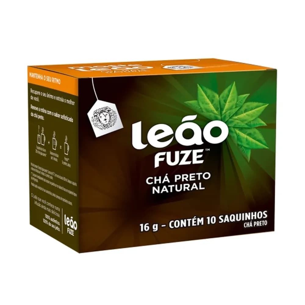 Cha preto leao natural sache 10un