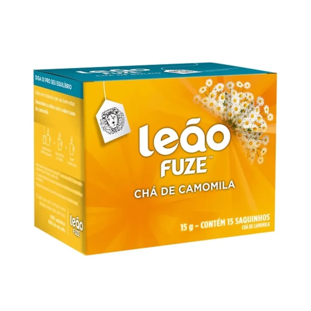 Cha de camomila leao 25g caixa com 25un