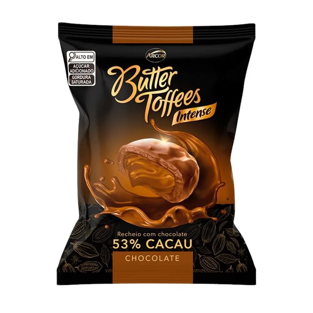 Bala butter toffees cacau 53% chocolate 90g