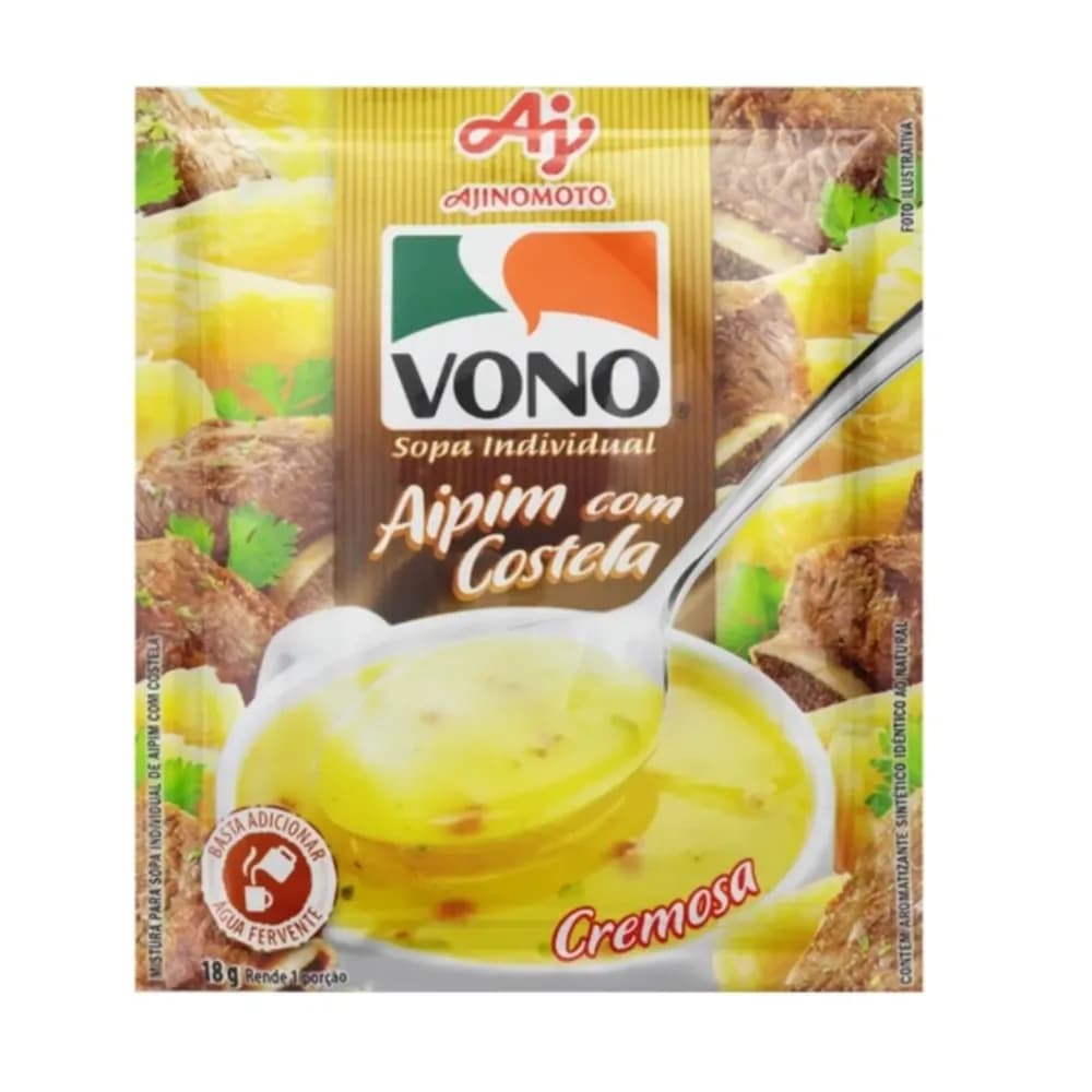 Sopa vono aipim com costela 18g