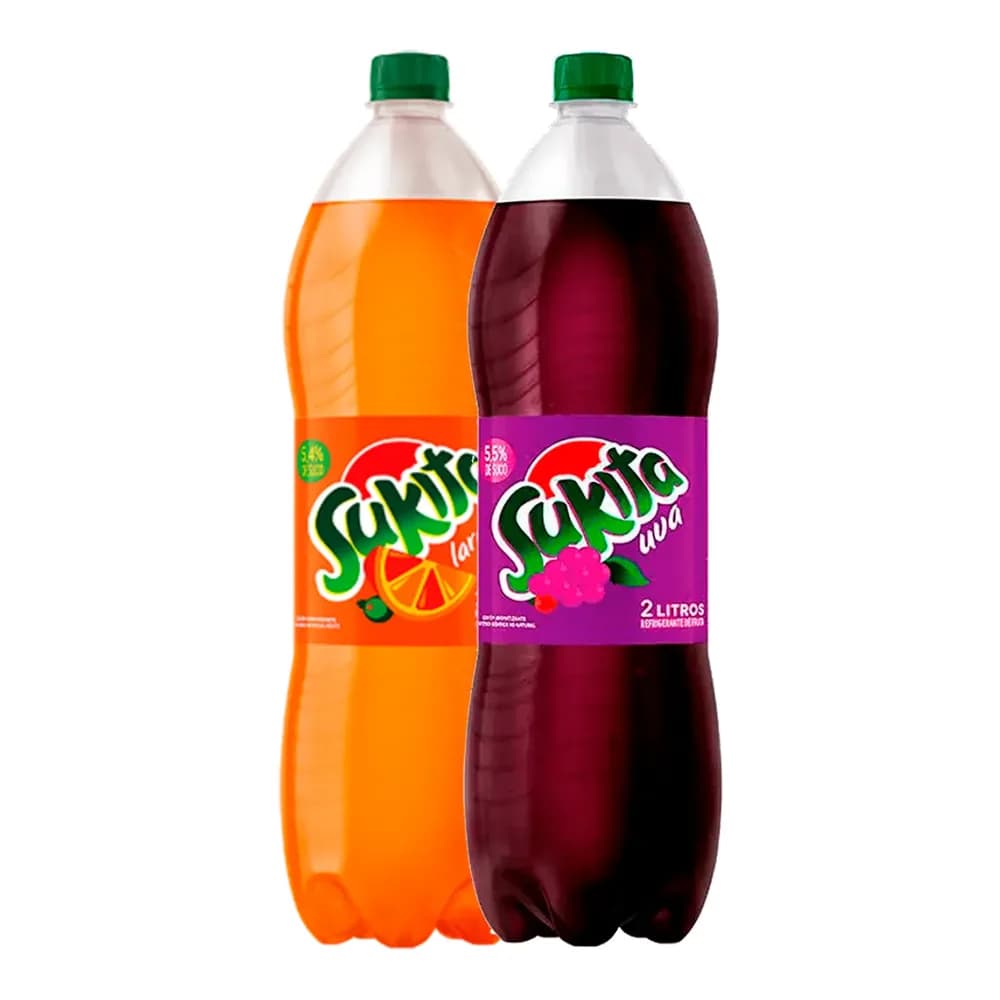 Refrigerante de laranja sukita pet 2l