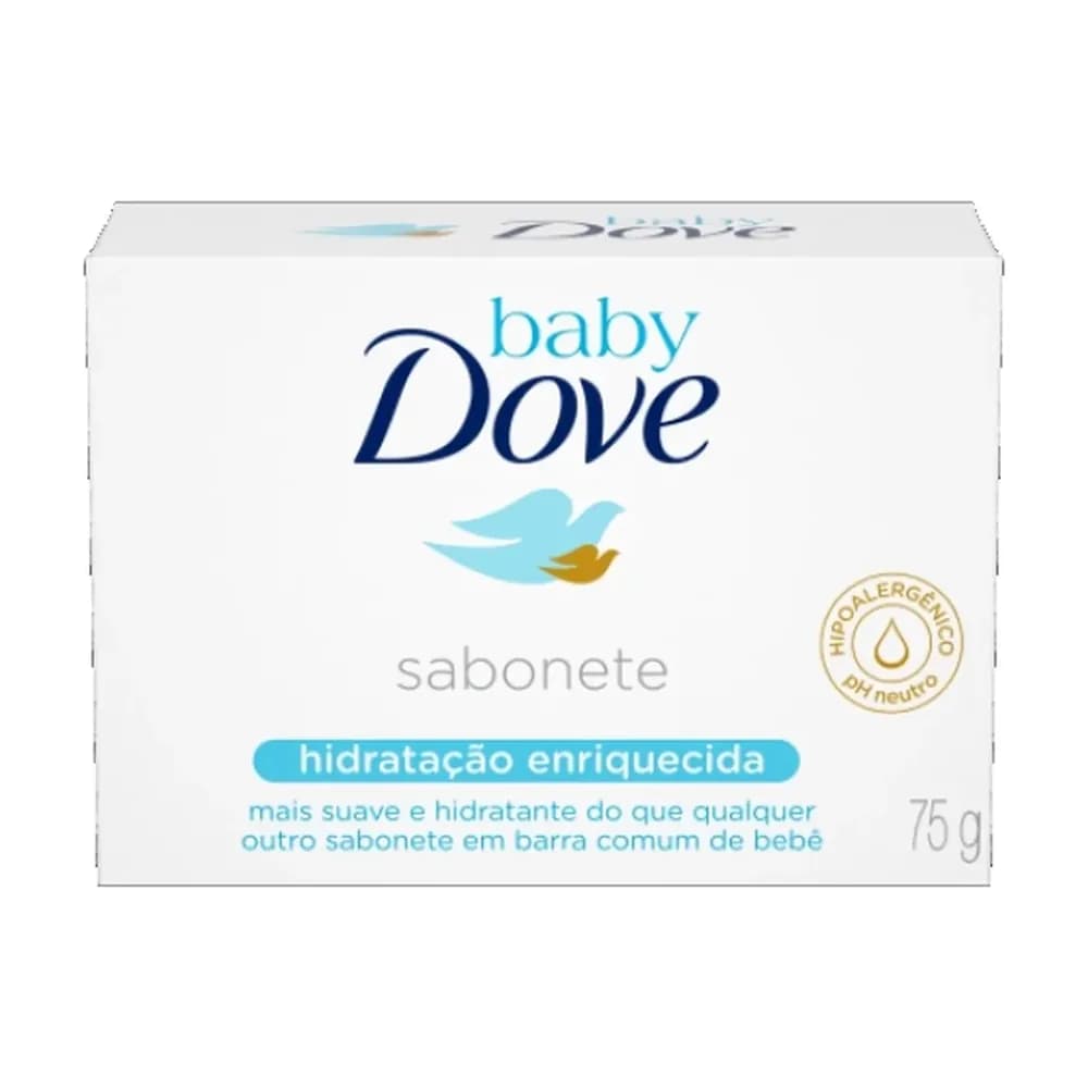 Sabonete em barra baby hidratacao enriquecida dove 75g