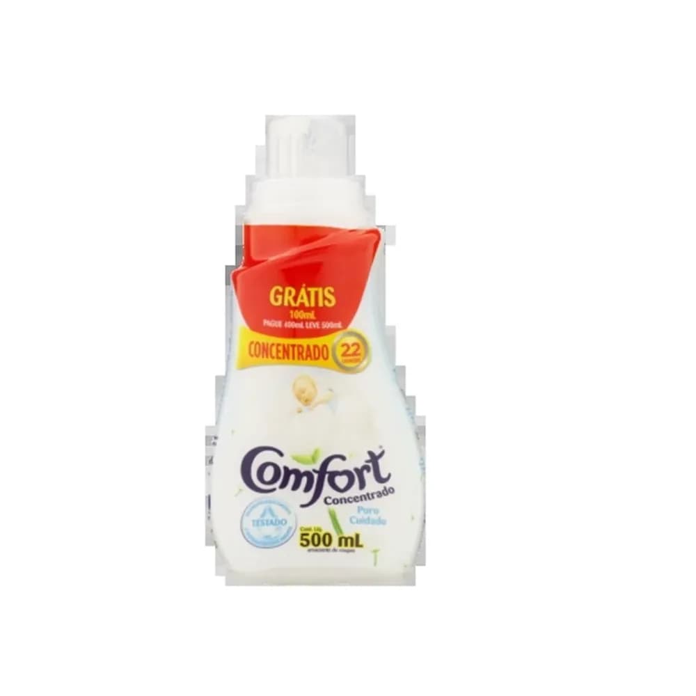 Amaciante concentrado puro cuidado promocional comfort 500ml