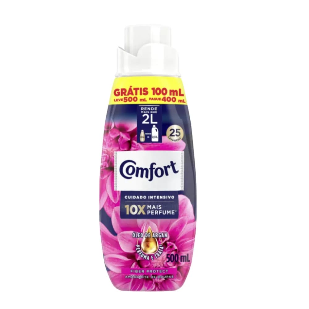 Amaciante roupa concentrado comfort l500 p400ml brisa elegante