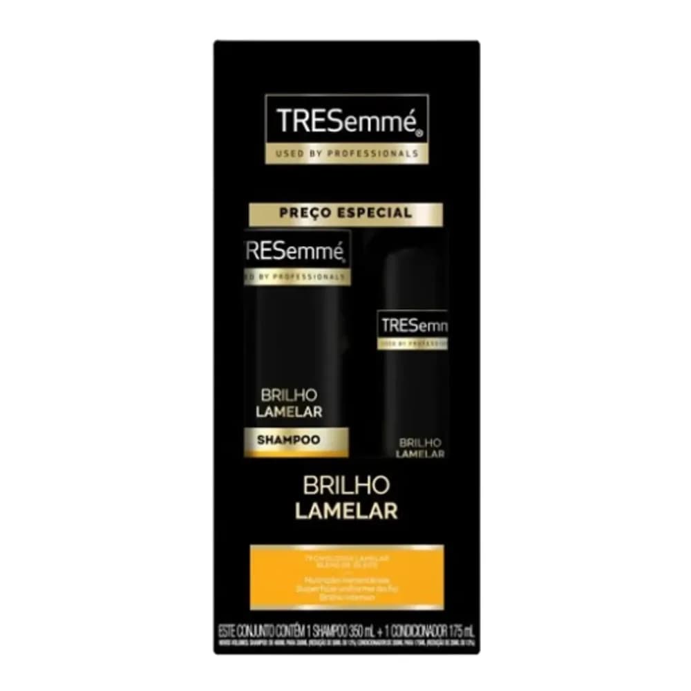 Kit shampoo 350ml + condicionador 175ml blindagem antifrizz tresemme