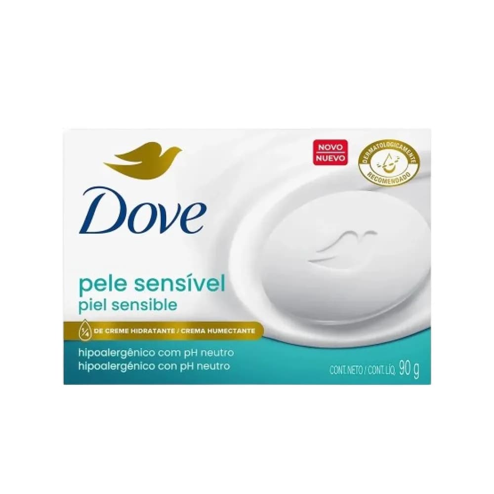 Sabonete barra pele sensivel dove 90g