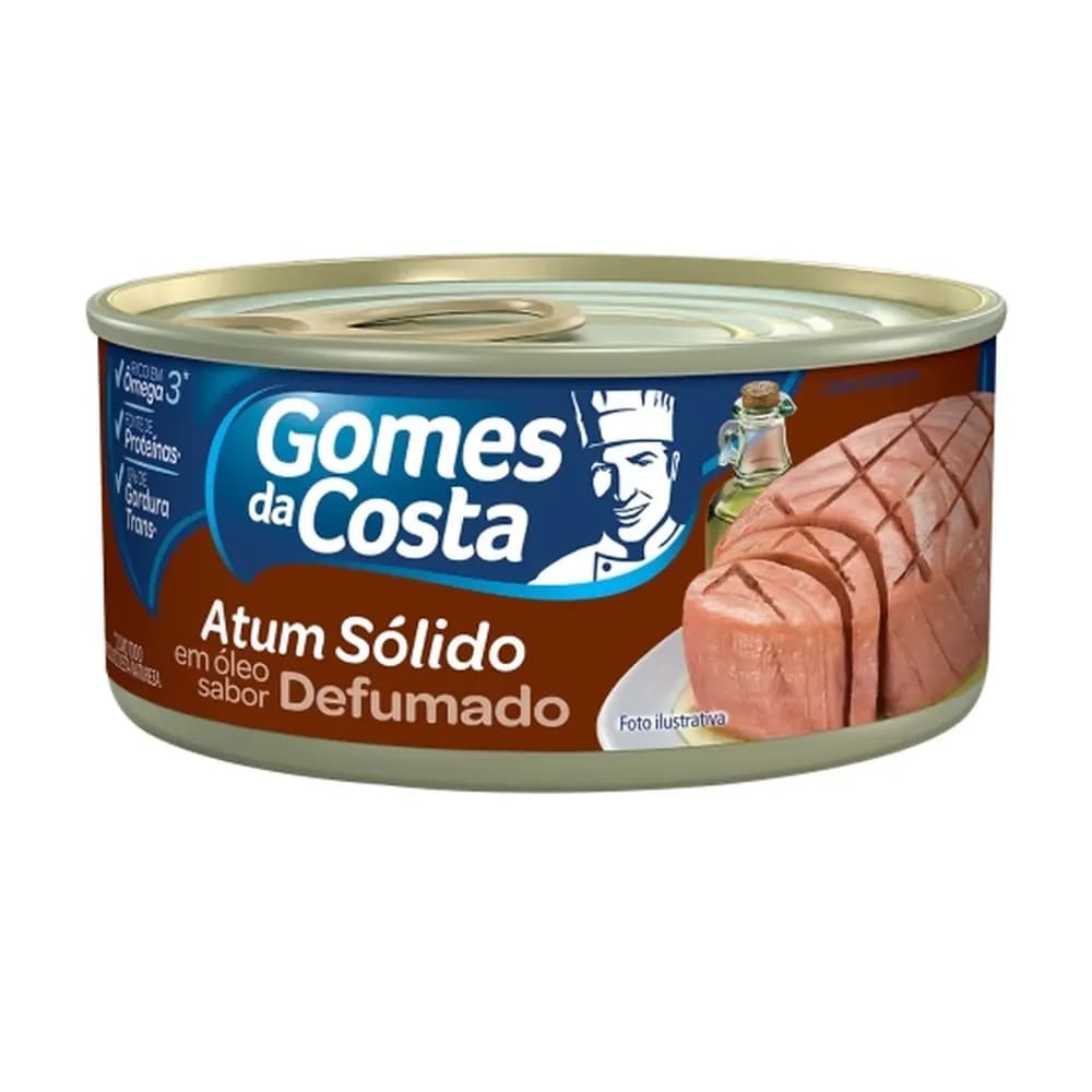 Atum solido em oleo defumado gomes da costa 170g