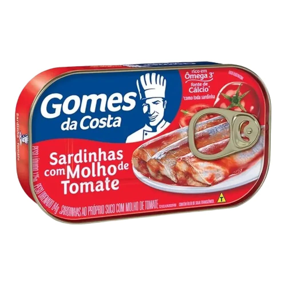 Sardinha de molho tomate gomes da costa 75g