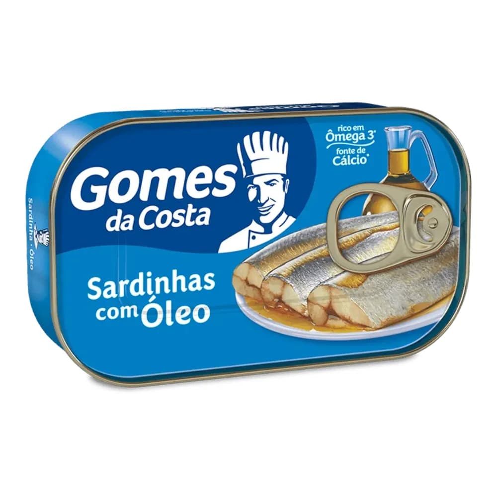 Files de sardinha em oleo premium gomes da costa 125g