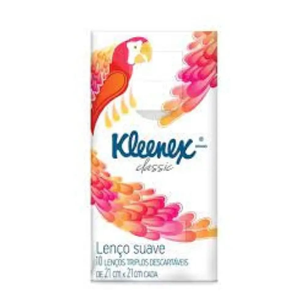 Lenco de papel de bolso dia a dia kleenex com 10un