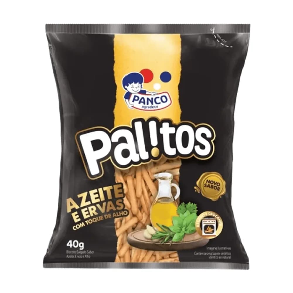 Biscoito panco palitos salg azeite/erva 40g