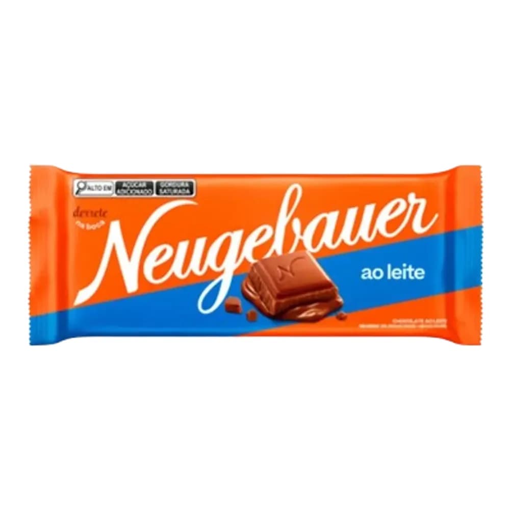 Chocolate em barra sabor preto e branco neugebauer 80g