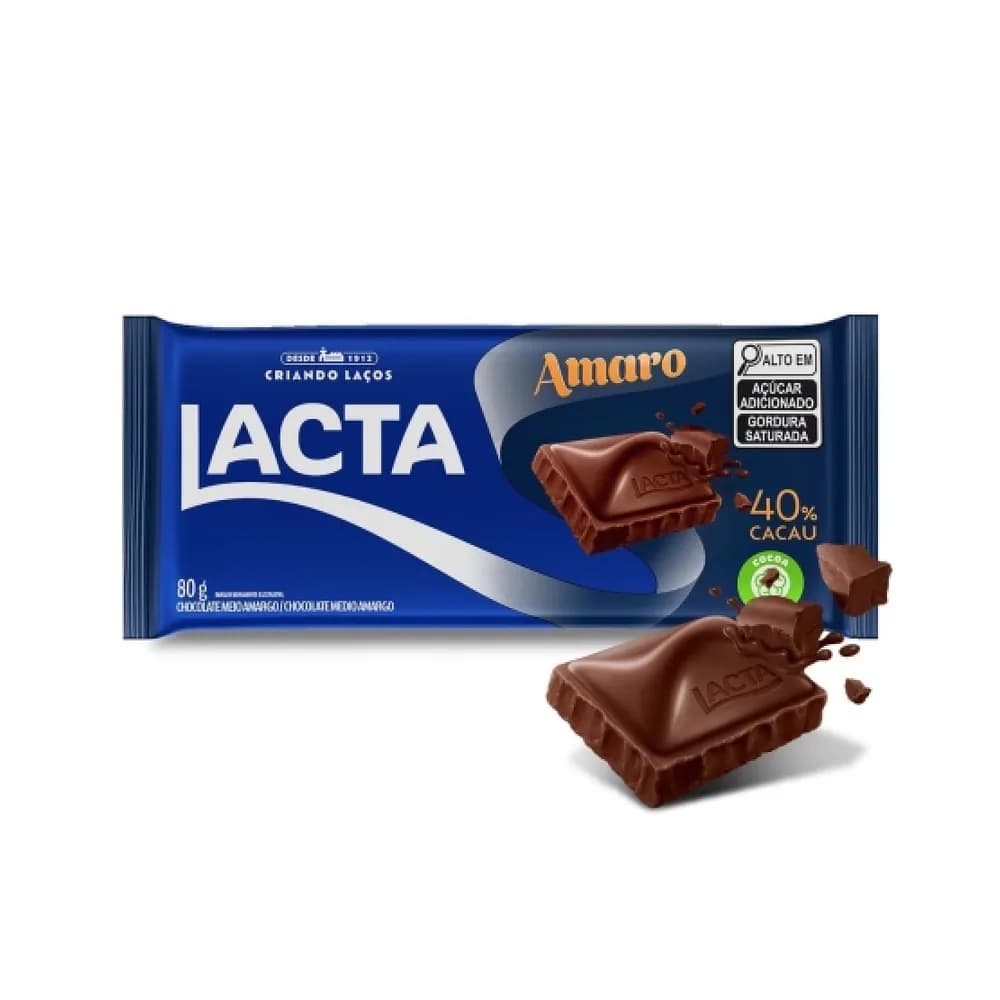 Chocolate em barra meio amargo 40% cacau neugebauer 80g