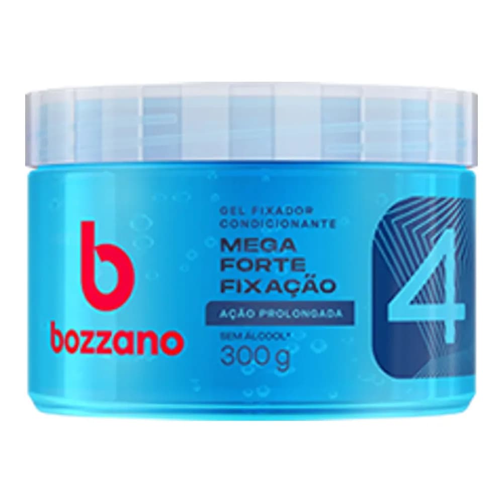 Gel fixador mega forte acao prolongada bozzano 300g