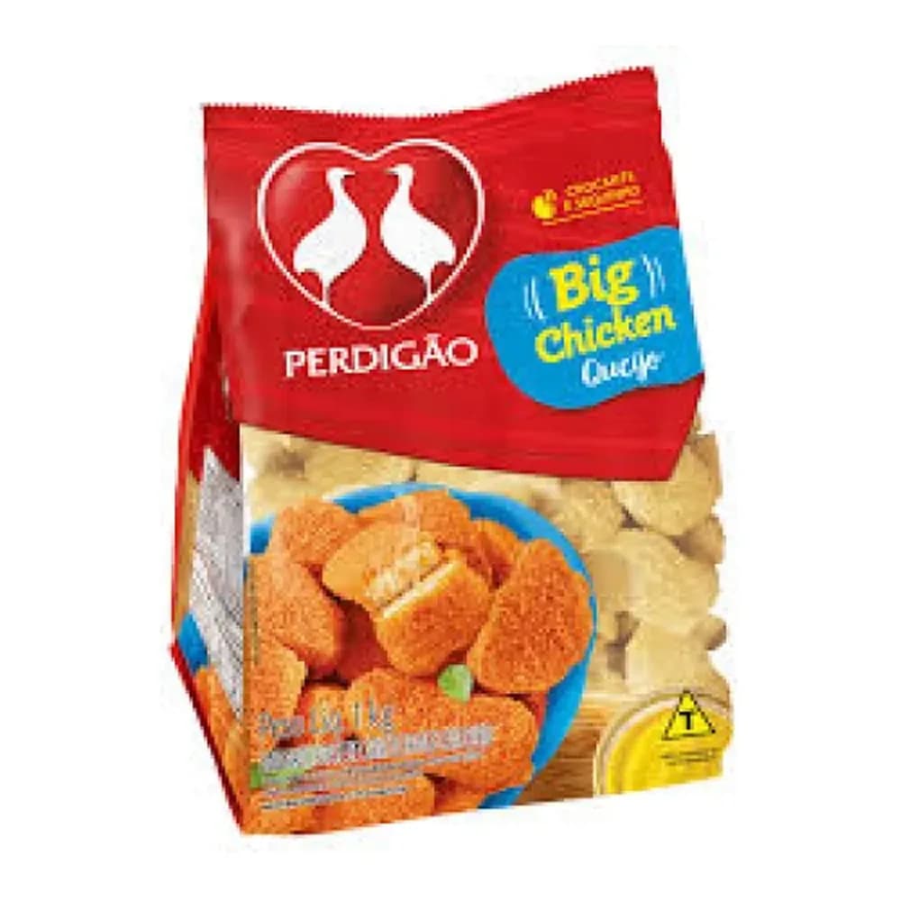 Empanado big chicken frango com queijo perdigao 1kg