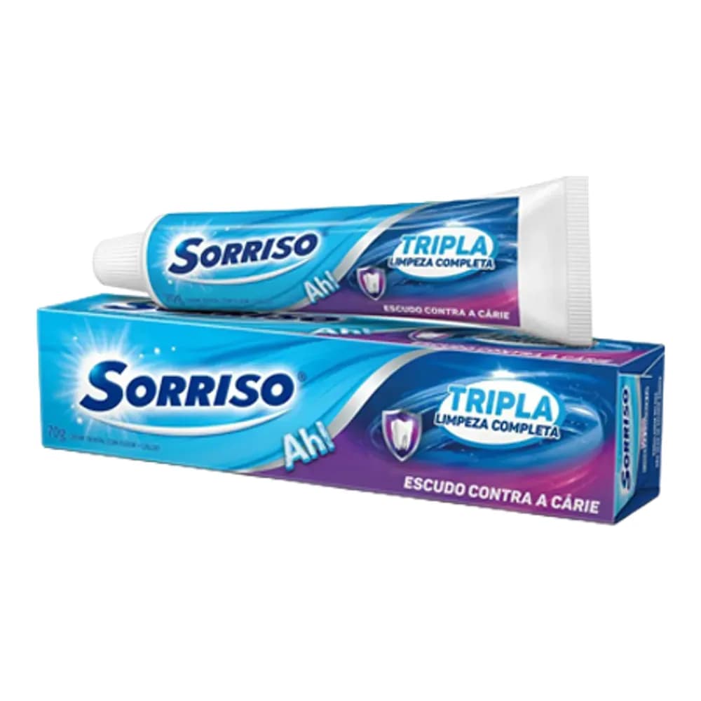 Creme dental sorriso tripla limpeza completa 70g