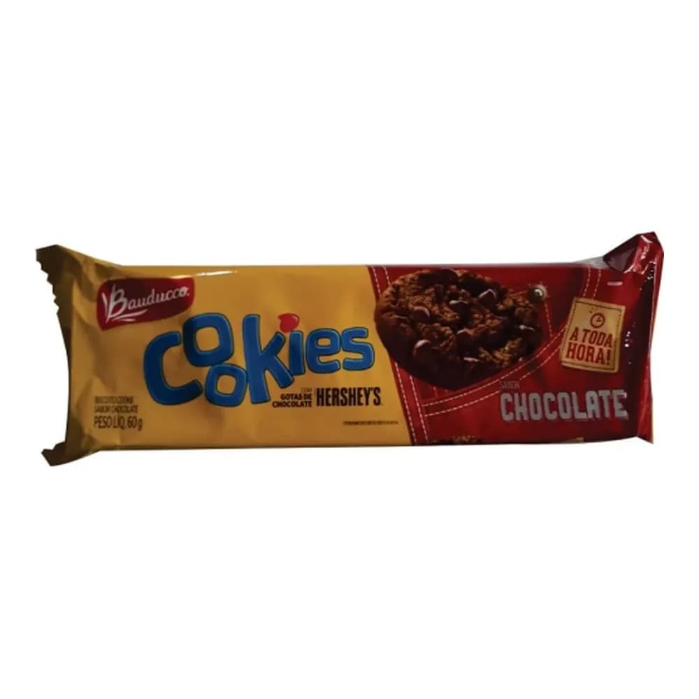 Cookies bauducco chocolate embalagem 60g