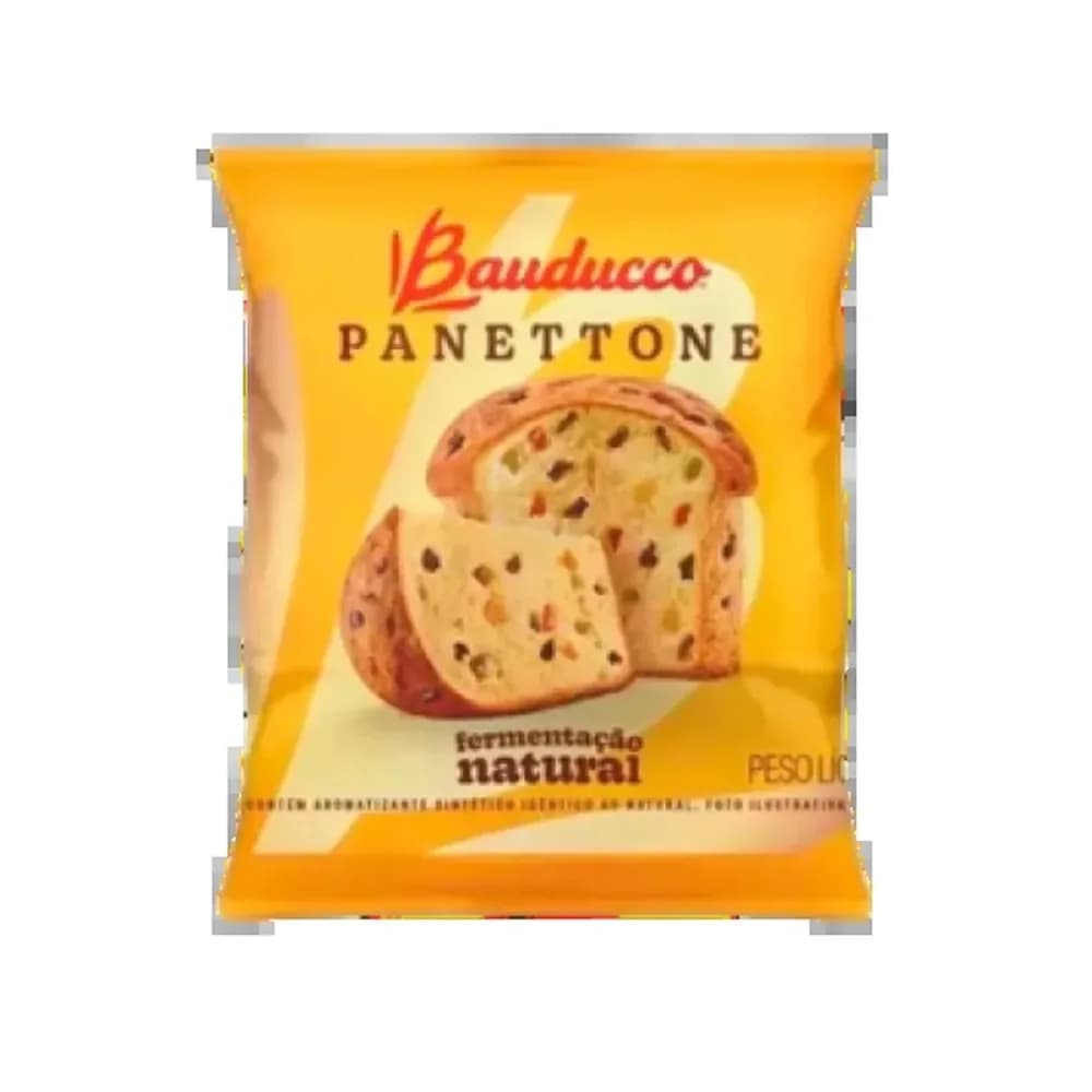 Mini panettone com frutas flowpack bauducco 80g