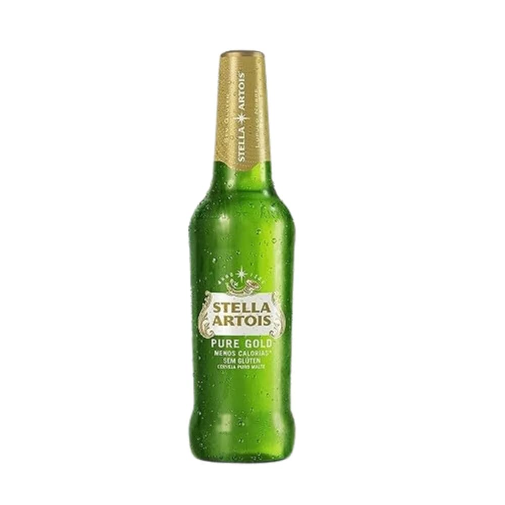 Cerveja stella artois pure gold sem gluten long neck 330ml