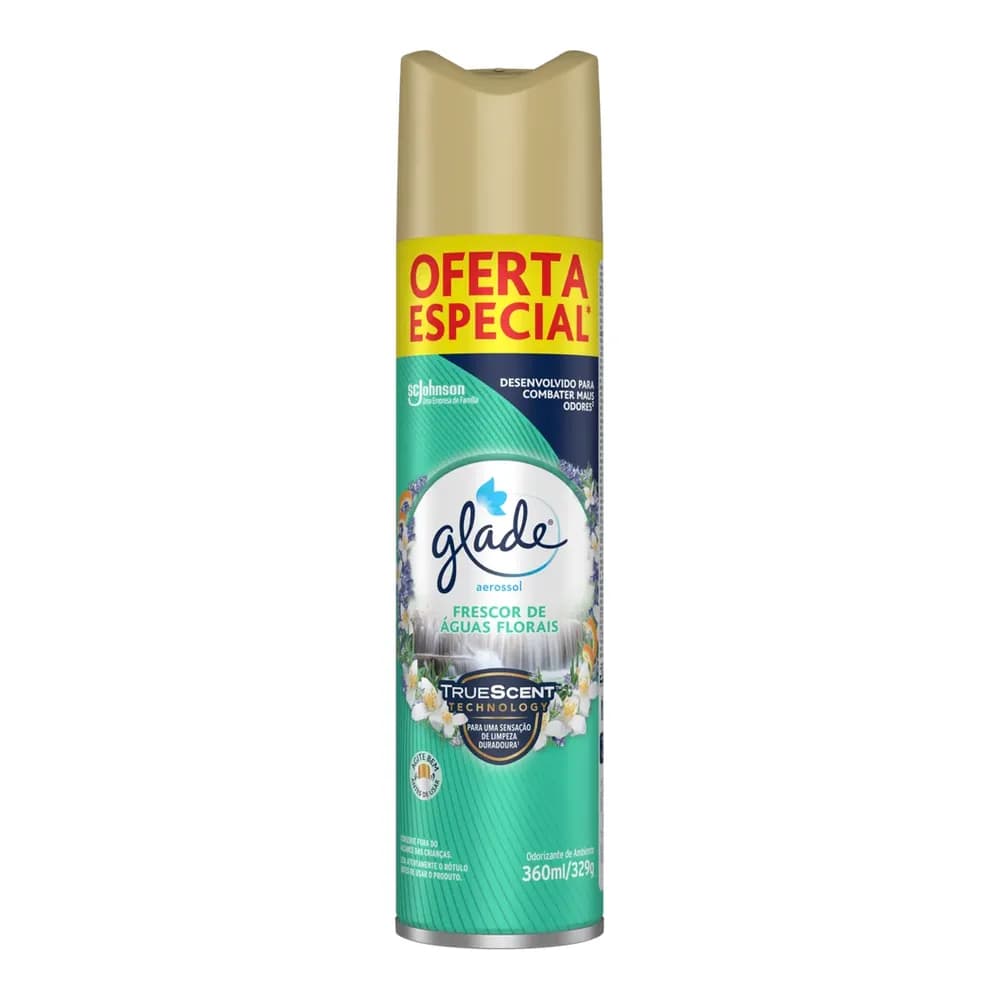 Desodorizador aerossol frutas e flores vibrantes glade 360ml