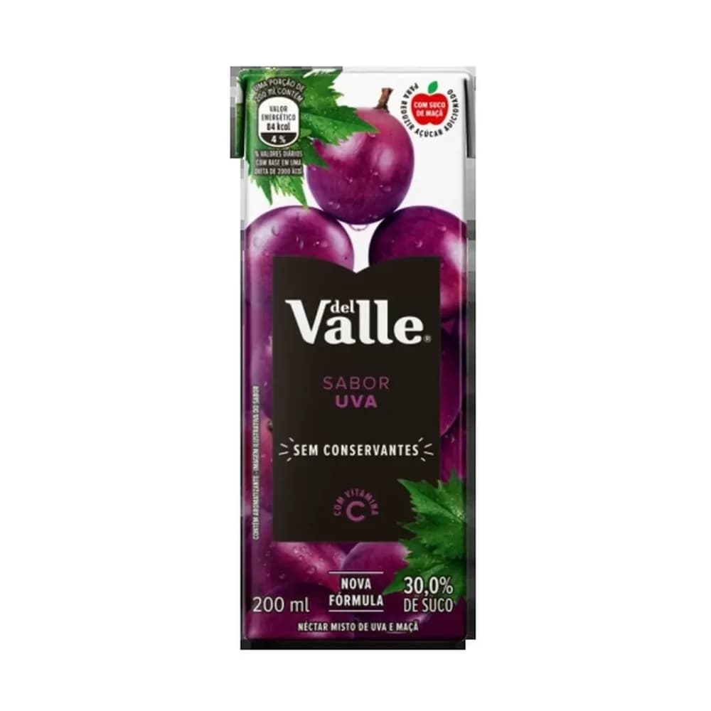 Suco de uva del valle 200ml