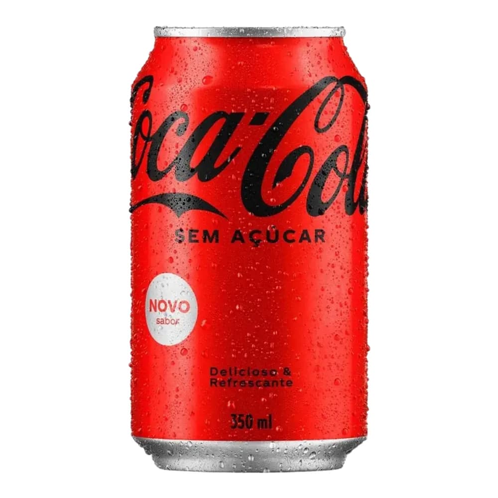 Refrigerante sem acucar zero coca cola 350ml