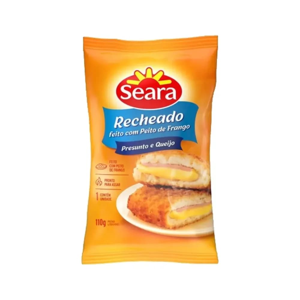 Empanado presunto e queijo seara 110g
