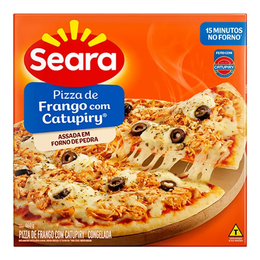 Pizza de calabresa seara 460g